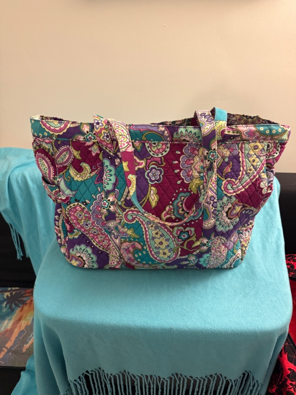 Vera Bradley Large Vera Tote in Heather - Picture 2 of 4